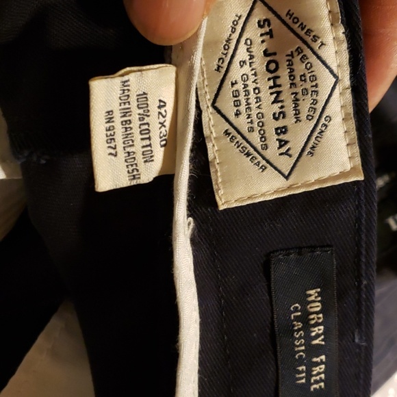 St. JOHN'S BAY Worry Free Trousers Size 42×30 - Picture 8 of 8